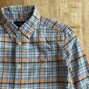 Ralph Lauren Boys Plaid Shirt size 7